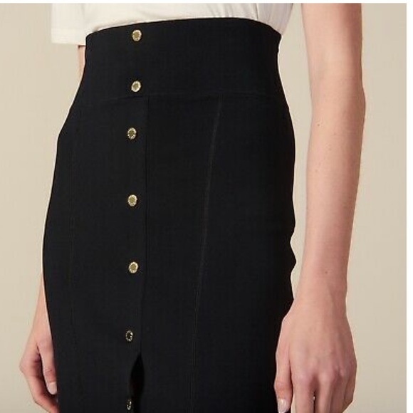 SANDRO PARIS “Tailory” black pencil form fitting midi skirt - Picture 2 of 10